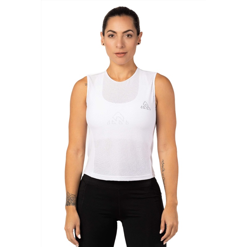 Women’s White Pro Running Base Layer