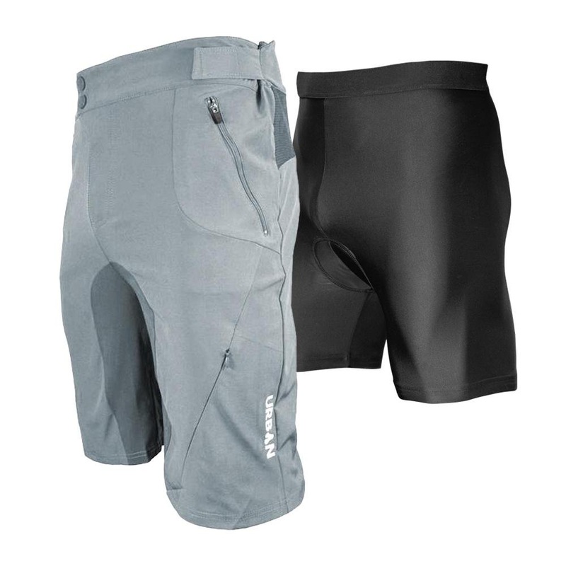 Men’s Gravel Grinder Cyclocross / MTB Shorts – Flex Soft Shell Shorts with Zip Pockets and Vents