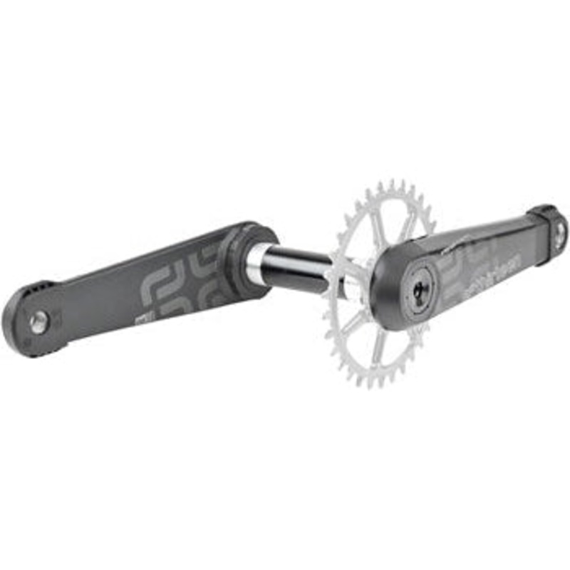 LG1 Race Carbon Bicycle Crankset – 165mm, 73mm, 30mm Spindle with P3 Connect Interface, Carbon Black