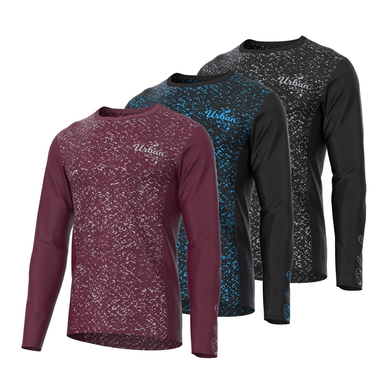 Men’s Long Sleeve Starry Night MTB Mountain Bike Cycling Jersey