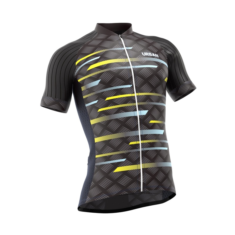 Mens Pro Urban Cycling Carbide Short Sleeve Jerseys / Bib Shorts