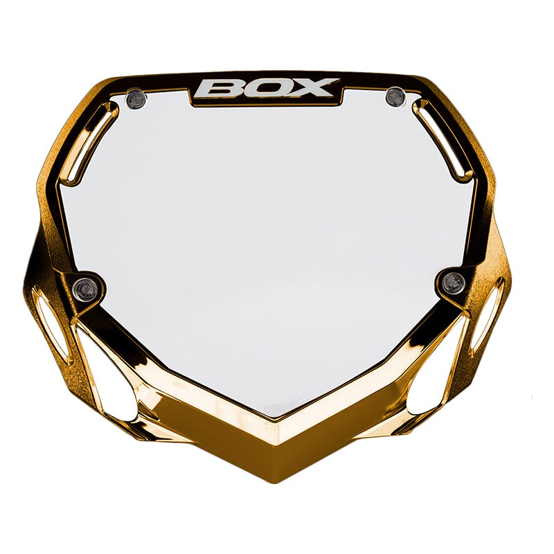 Box components Box Two Number Plate  Metallic Gold Large 95g 8.25` x 9.5`