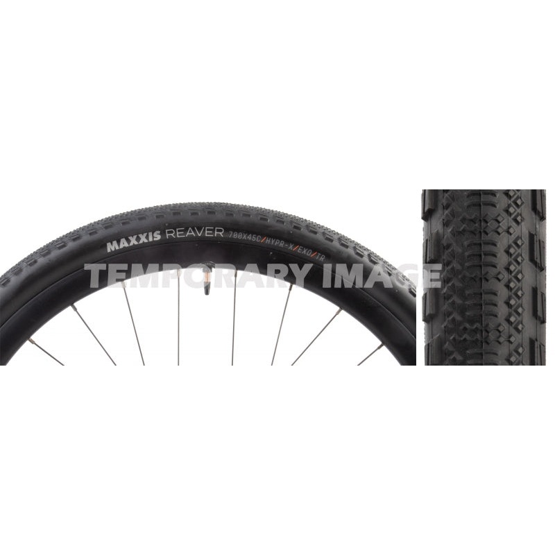 Maxxis Reaver Tire – 700 x 45 Tubeless Folding Black/Tan HYPR-X EXO