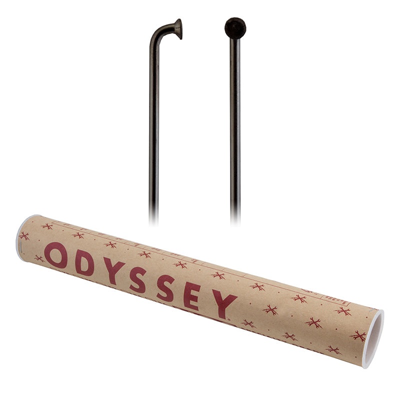 Odyssey HGS Spokes – Stainless Straight 14g 182mm BLK Box of 40 Includes Nipples