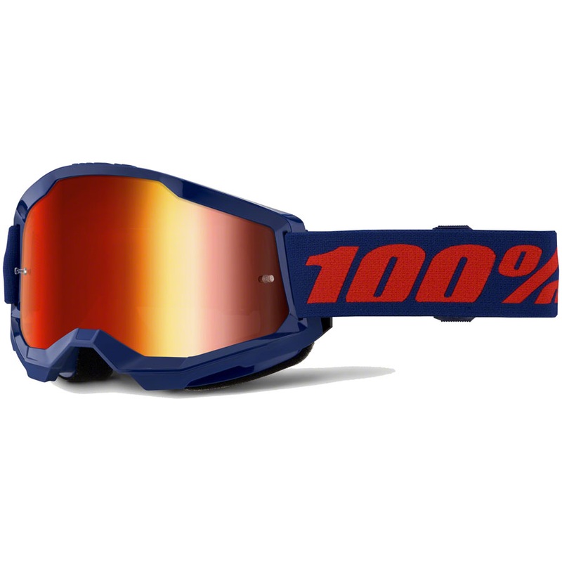 Strata 2 Goggles – Navy/Mirror Red