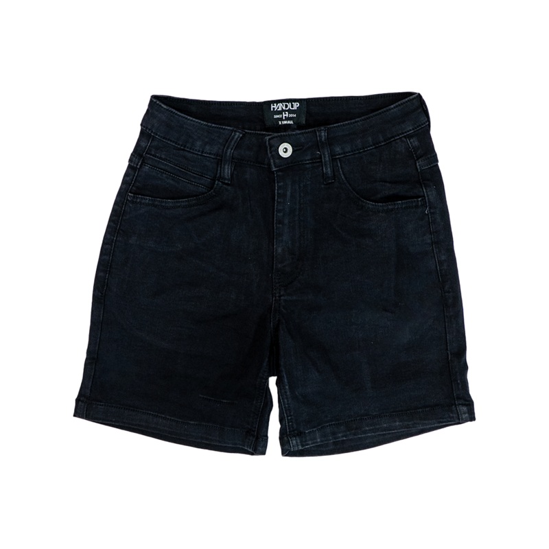 5.5 Stretch Jorts – Pure Black Hemmed