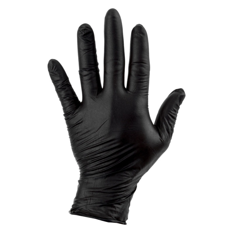 Sunlite Mechanics Nitrile Gloves Nitrile Gloves Box of 100 Black Large