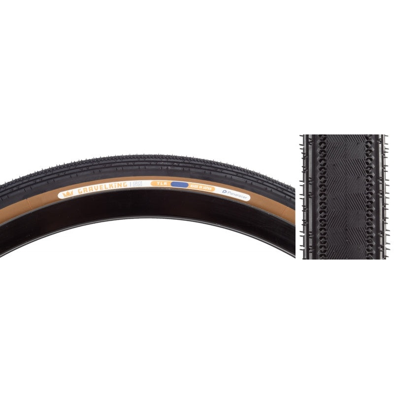 GravelKing SS Tire – 650b x 38 / 27.5 x 1.50 Tubeless Folding BLK/Brown