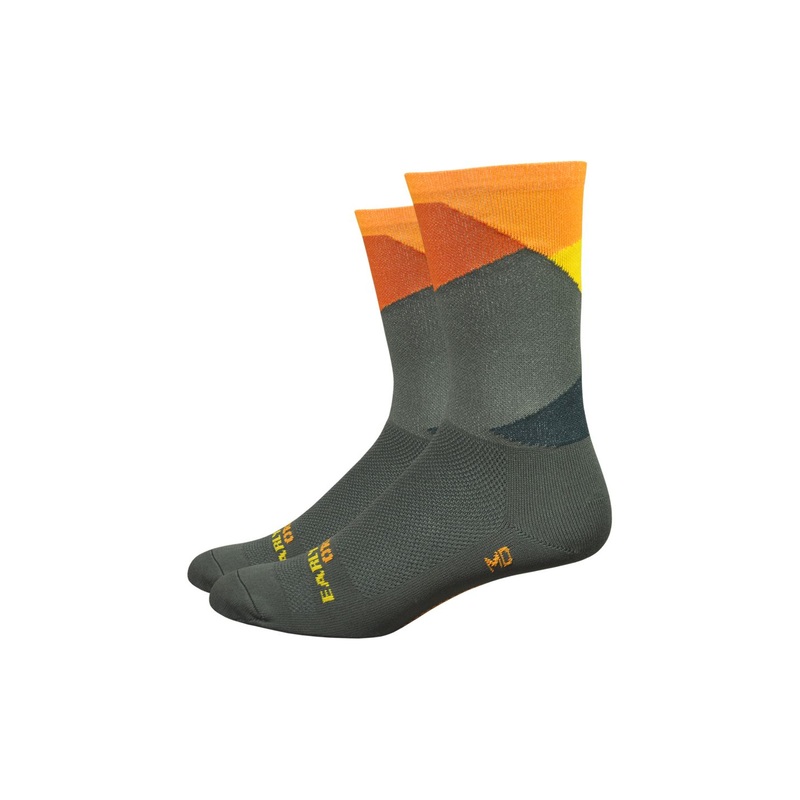 Sock DeFeet Ornot Intersection 6 Small Olive