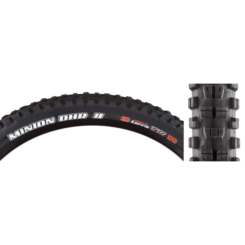 Minion DHR II Tire – 27.5 x 2.6 Tubeless Folding BLK 3C MaxxTerra DD