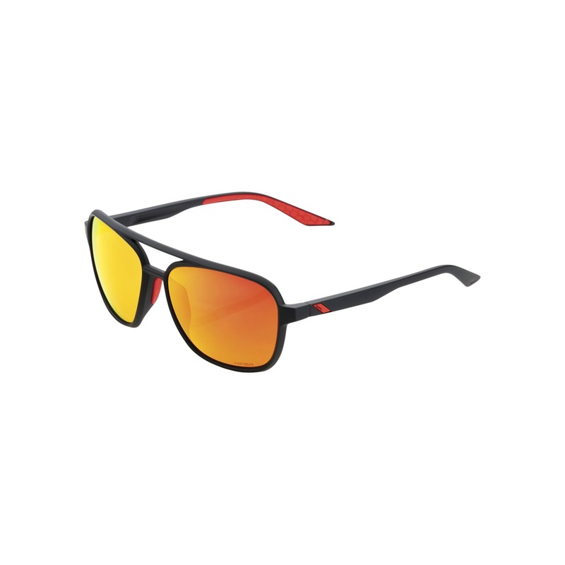 Eyewear 100% Kasia Black/HiPER Red Lens