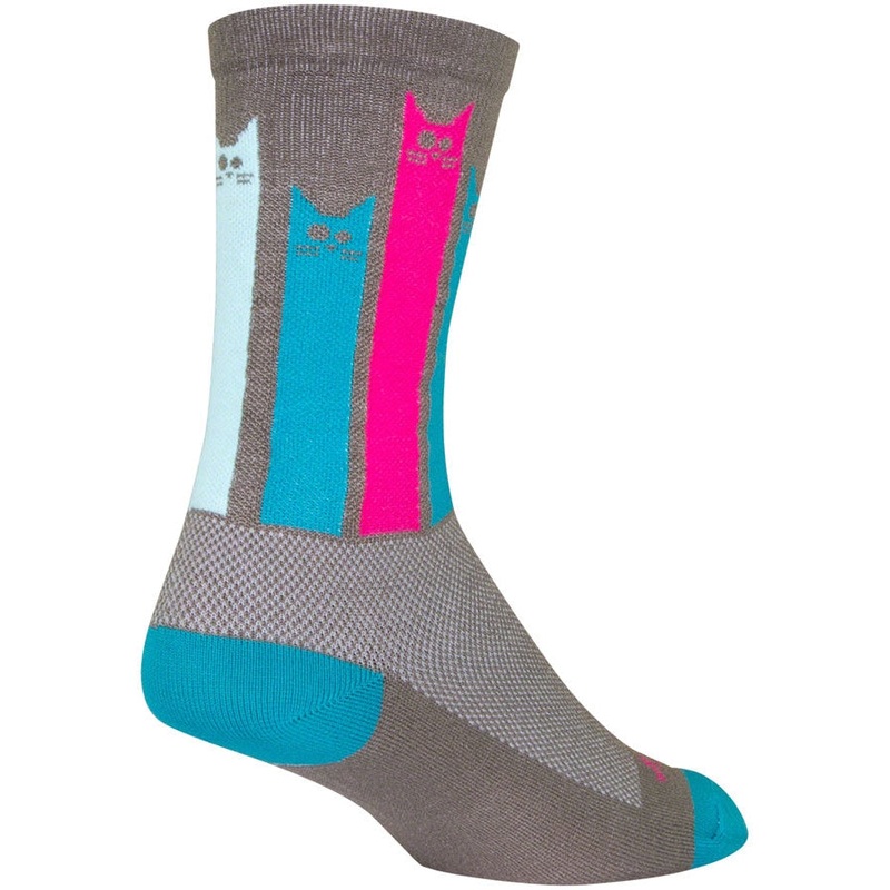 Crew Felines Bike Socks – Gray