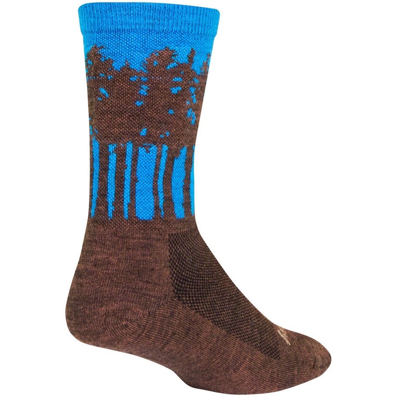 Treeline Wool Bike Socks – Brown