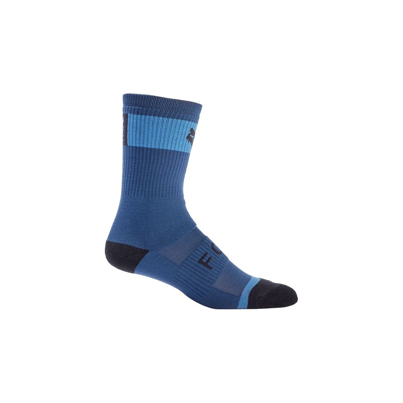 Sock Fox Racing 24 Defend 8 Large/XLarge Blue