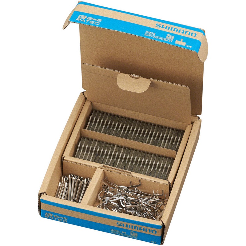 D03S-RX Disc Brake Pads Springs – Resin Compound Stainless Steel Backplate Box/25 pair