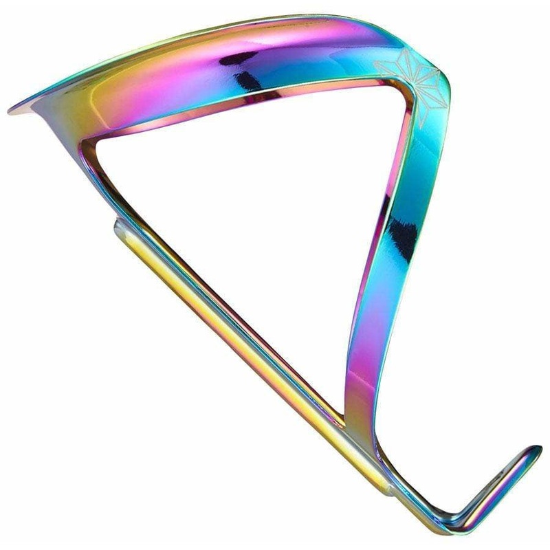 Fly Bike Water Bottle Cage Ano: Aluminum, Oil Slick