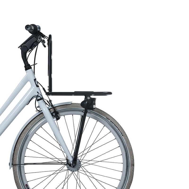 Basil Portland Front Carrier Front carrier extension Black