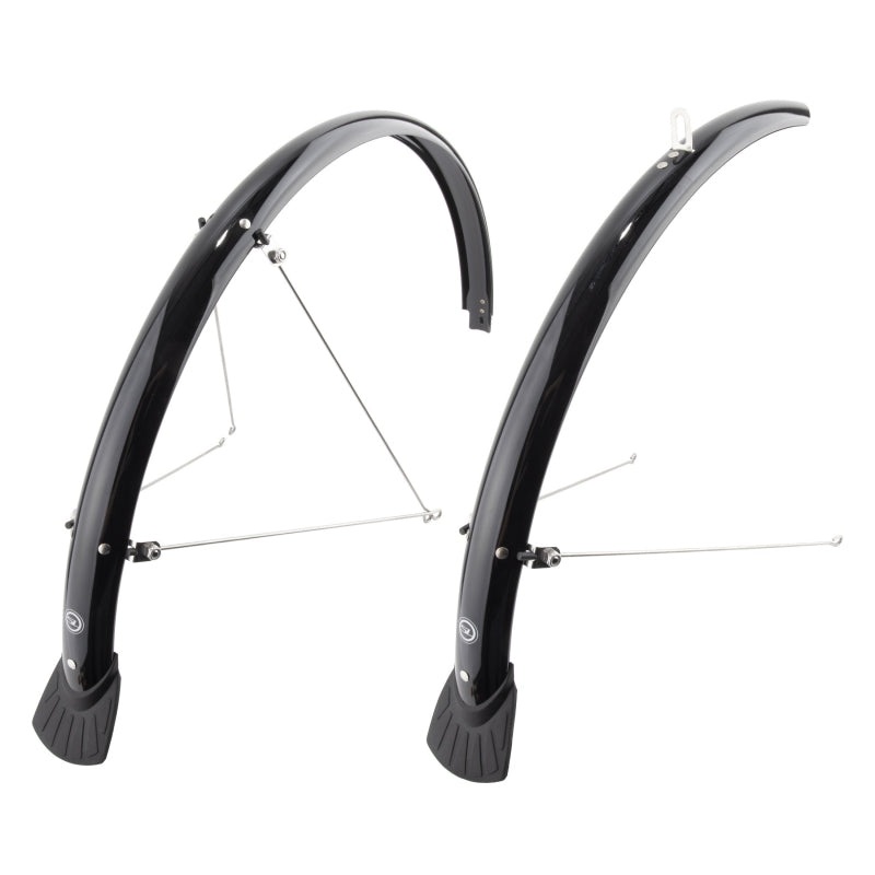 Full Pair Road/Hybrid 700C x 45mm Polycarbonate Black 35mm / 1.37`