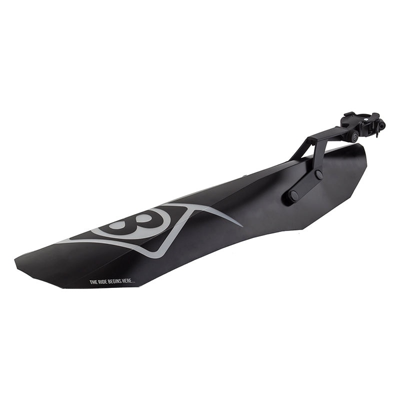 Grime Fat Rear Fender Rear MTB+ and Fat Bike 614mm x 142mm Polypropylene Black 155g