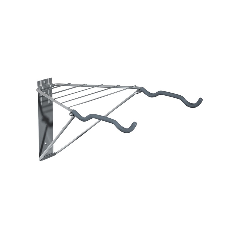 Delta Two Bike Wall Mount Rack with Shelf: Holds Two Bikes