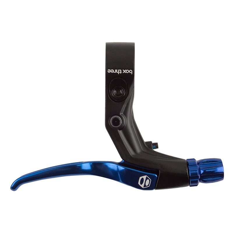 Box Three Brake Lever Blue Single Short