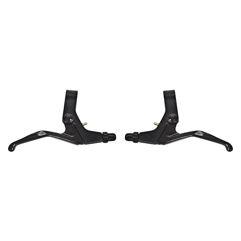 Flat Bar Levers Black Pair