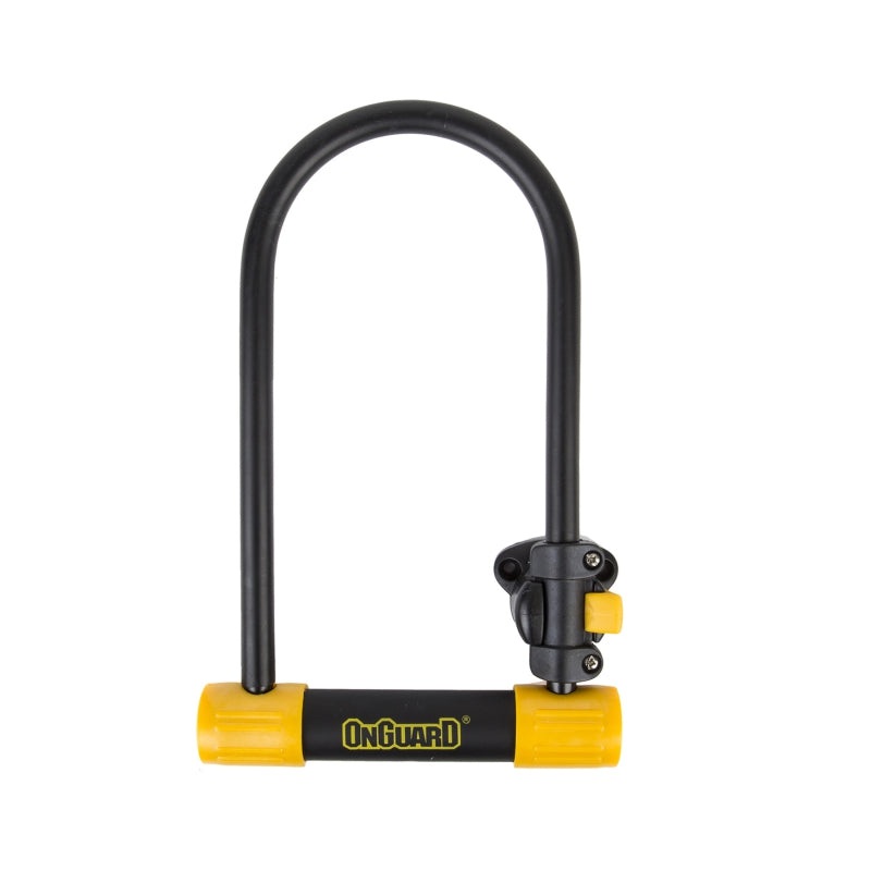 OnGuard BullDog Series U-Lock – 4.5 x 9 Keyed Black/Yellow Includes bracket