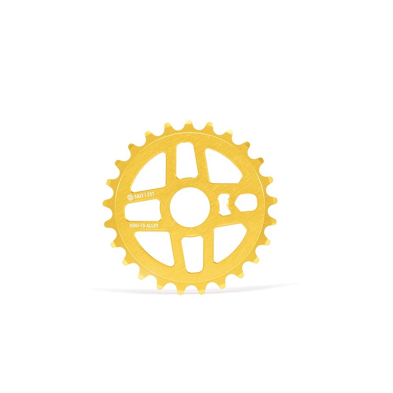 Pro Chainring Teeth: 25 6061-T6 Aluminum Gold