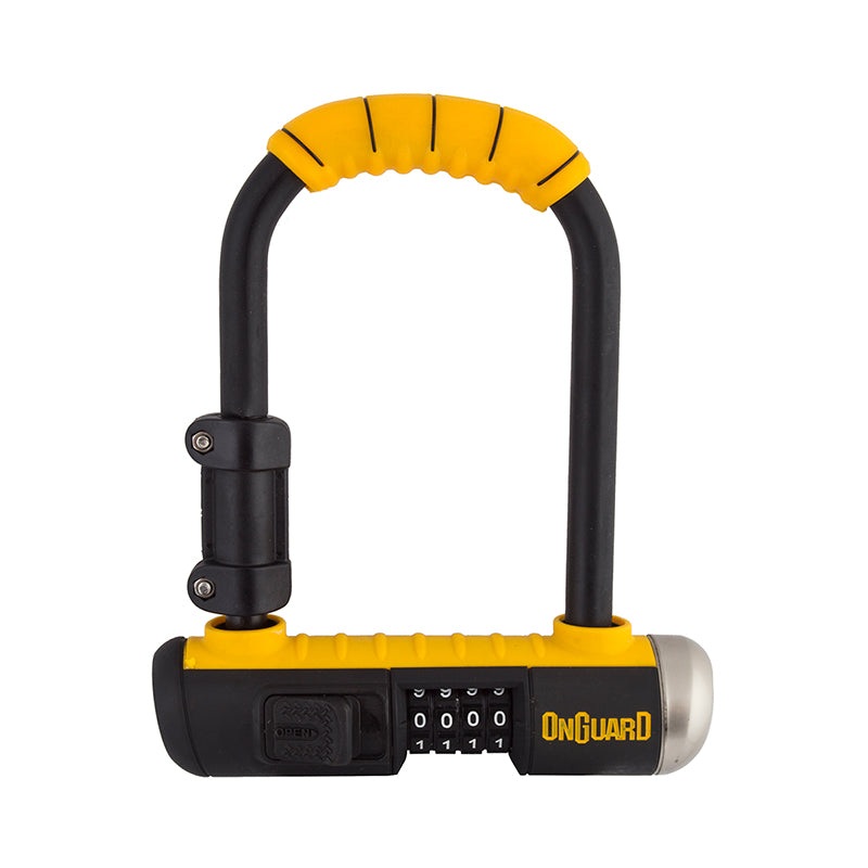 OnGuard Combo Mini U-Lock – 3.5 x 5.5 Combination Black/Yellow