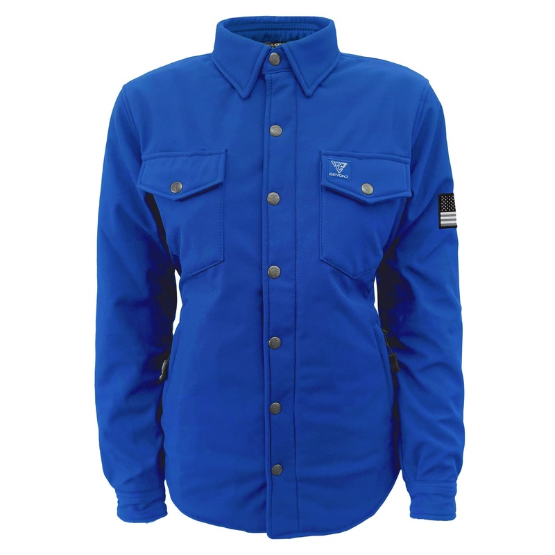 Protective SoftShell Winter Jacket for Women  Light Blue Matte with Pads