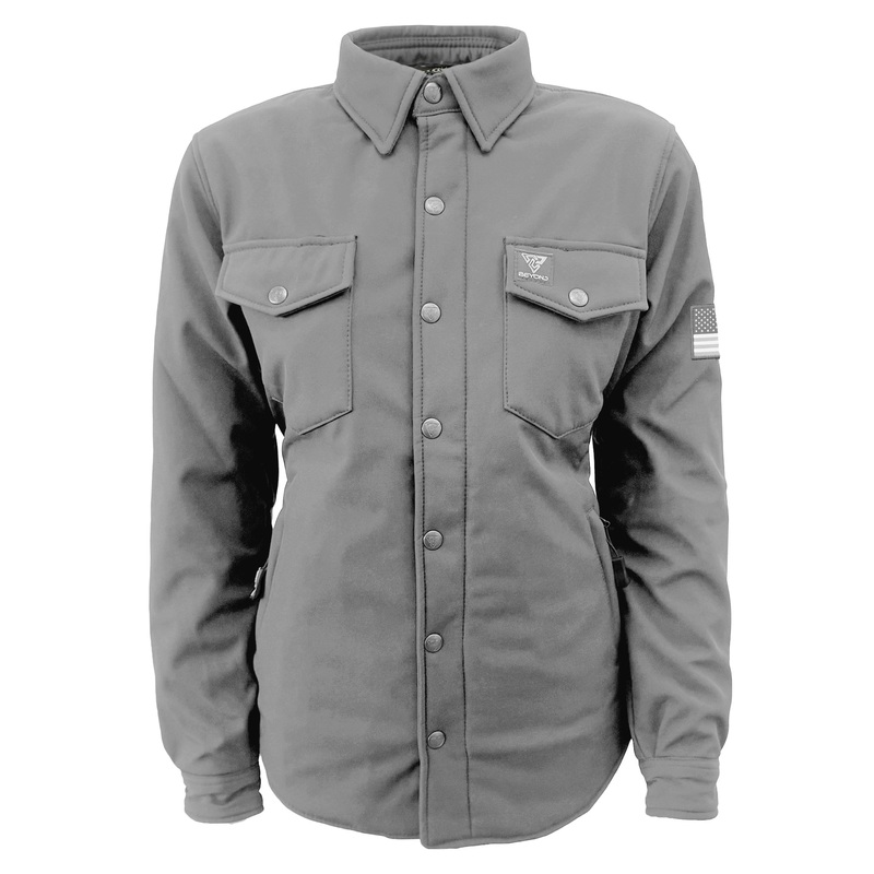 Protective SoftShell Winter Jacket for Women  Light Gray Matte with Pads