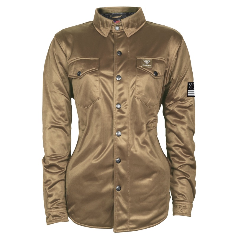 Ultra Protective Shirt for Women – Camel Solid with Pads