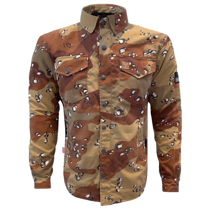 Protective Camouflage Shirt Dagger Two – Desert Color with Pads