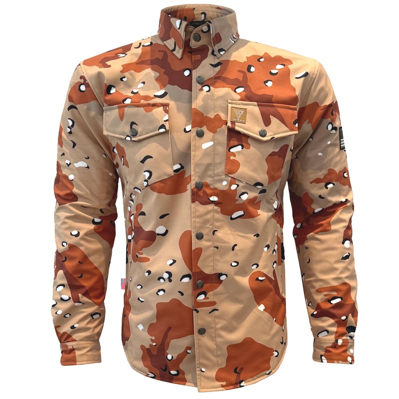 Protective SoftShell Winter Jacket for Men – Camouflage Dagger Two with Pads