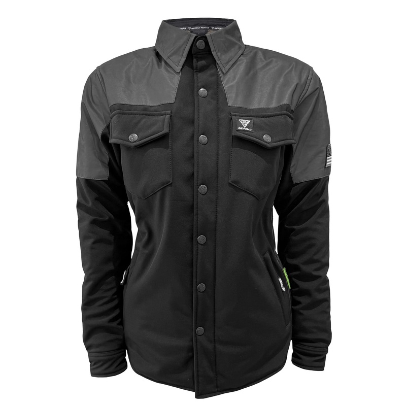 SoftShell Reflective Nightfall Nebula Winter Jacket for Women – Black Matte with Pads