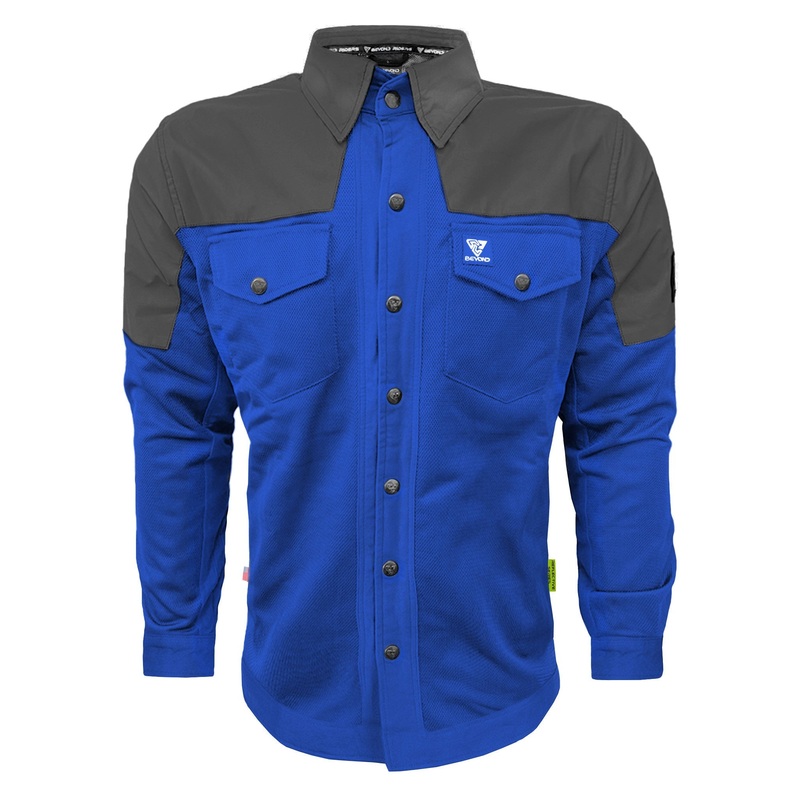 Summer Mesh Reflective Shirt Blue Nebula – with Pads