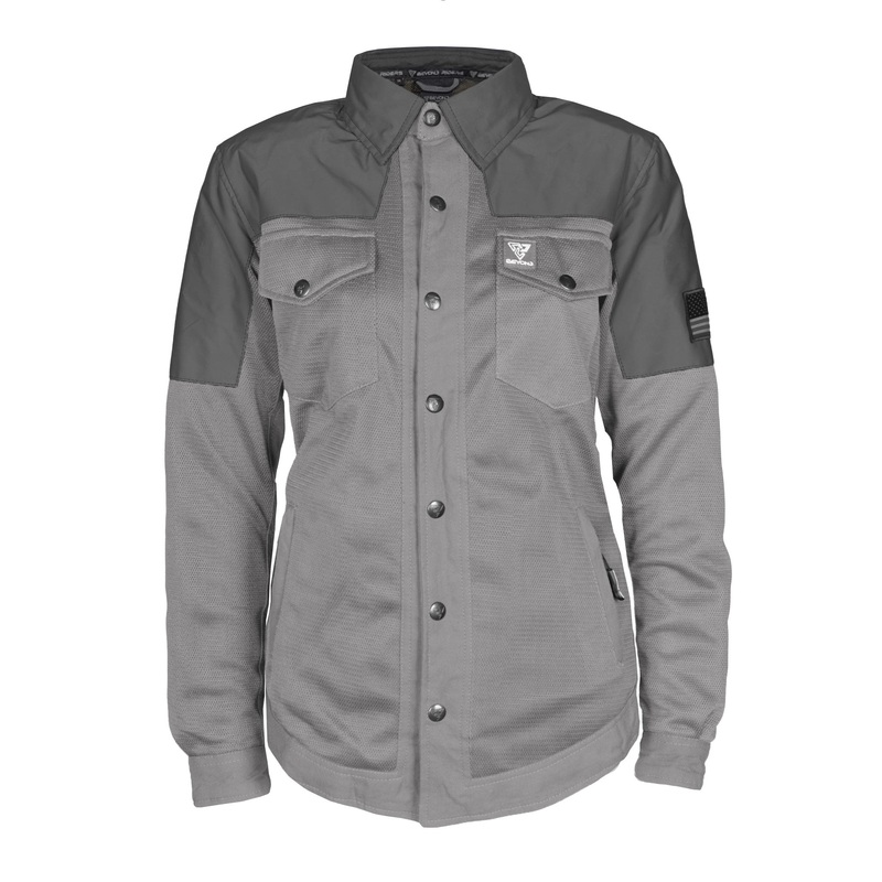 Summer Mesh Reflective Shirt Dark Grey Nebula for Women – with Pads