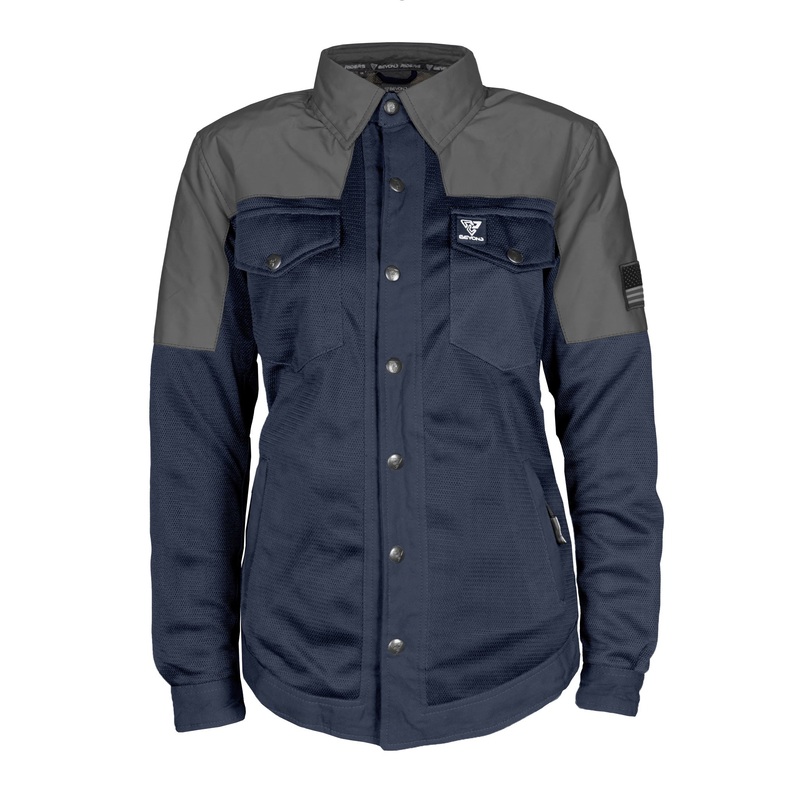 Summer Mesh Reflective Shirt Navy Blue Nebula for Women – with Pads