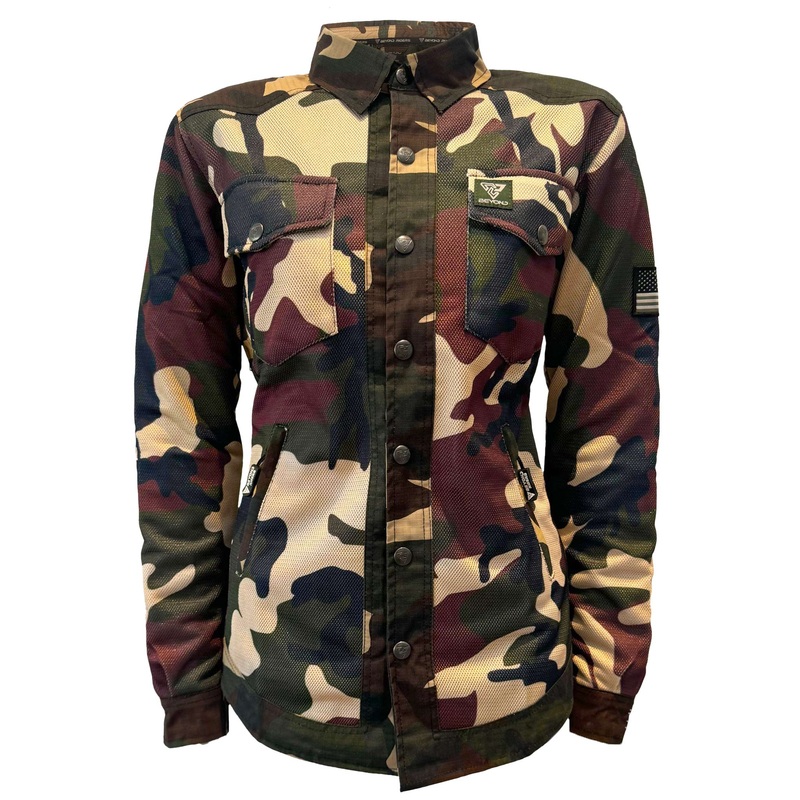 Summer Protective Camouflage Mesh Shirt Knight Hawk for Womens – with Pads