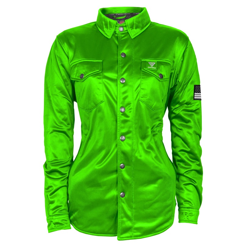Ultra Protective Shirt for Women – Green Solid with Pads