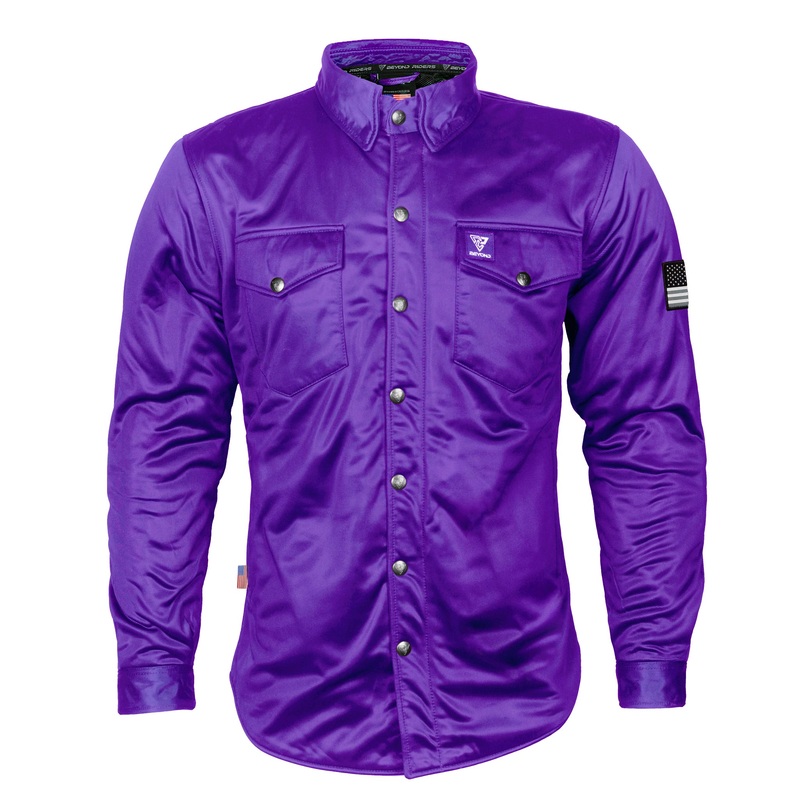 Ultra Protective Shirt – Purple Solid with Pads