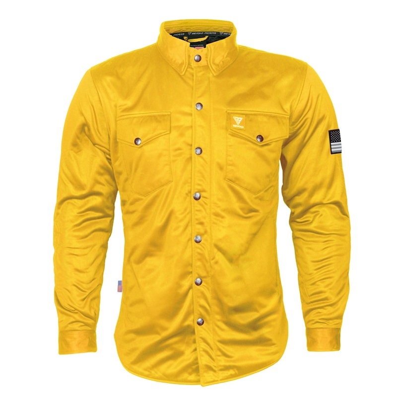 Ultra Protective Shirt – Yellow Solid with Pads