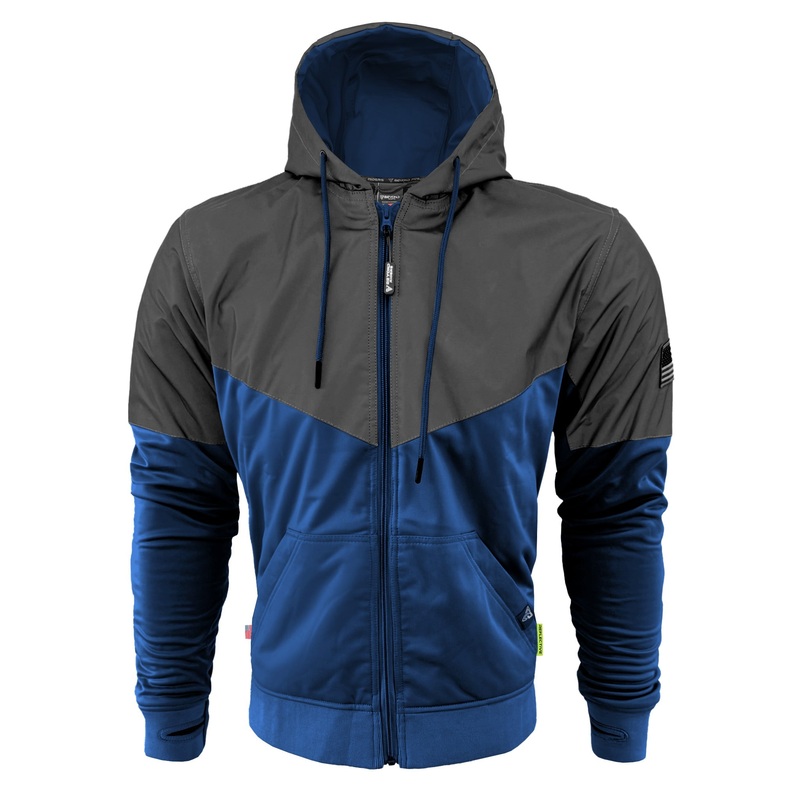 Ultra Reflective Hoodie Blue Nebula with Pads