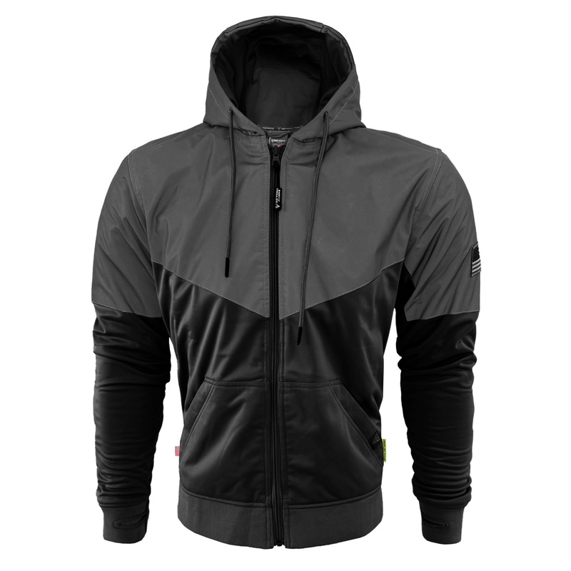 Ultra Reflective Hoodie Nightfall Nebula – Black and Black with Pads