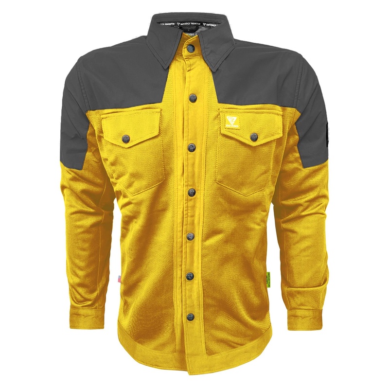 Summer Mesh Reflective Shirt Yellow Nebula – with Pads