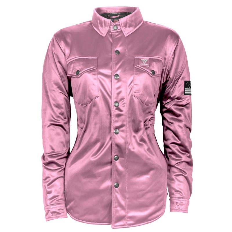 Ultra Protective Shirt for Women – Light Pink Solid with Pads