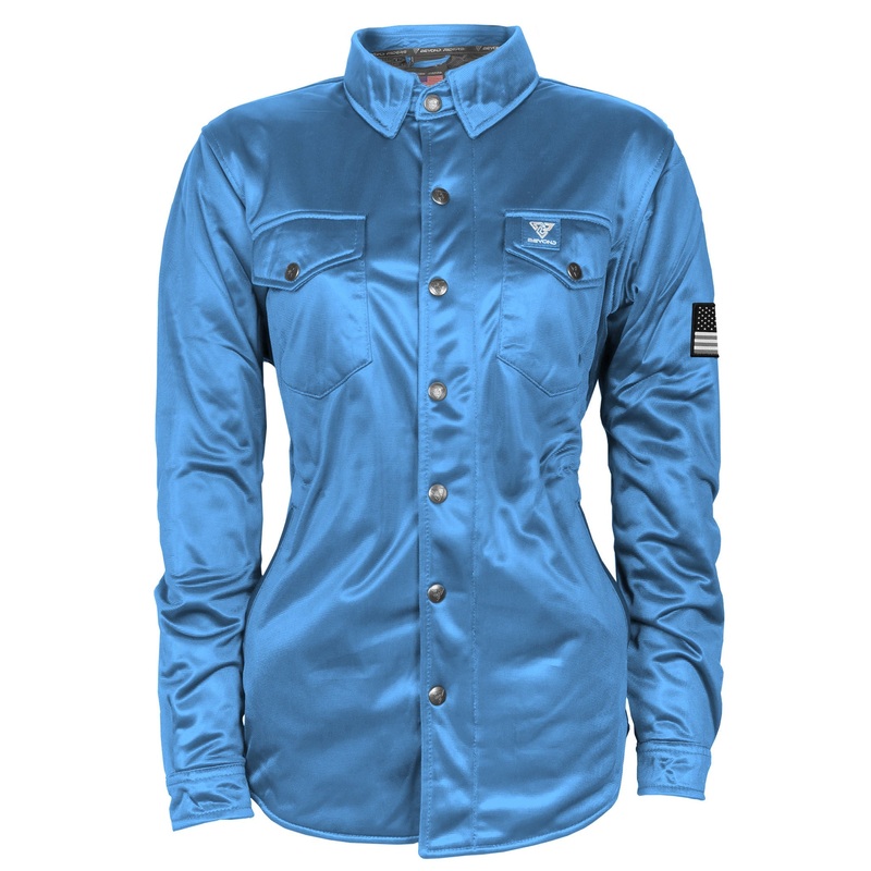 Ultra Protective Shirt for Women – Sky Blue Solid with Pads