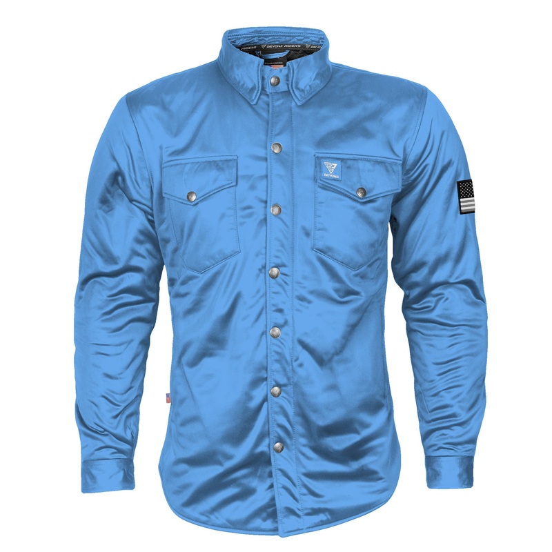 Ultra Protective Shirt – Sky Blue Solid with Pads