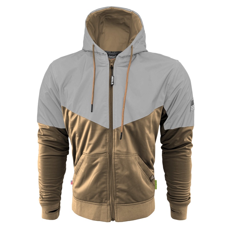 Ultra Reflective Hoodie Camel Eclipse with Pads