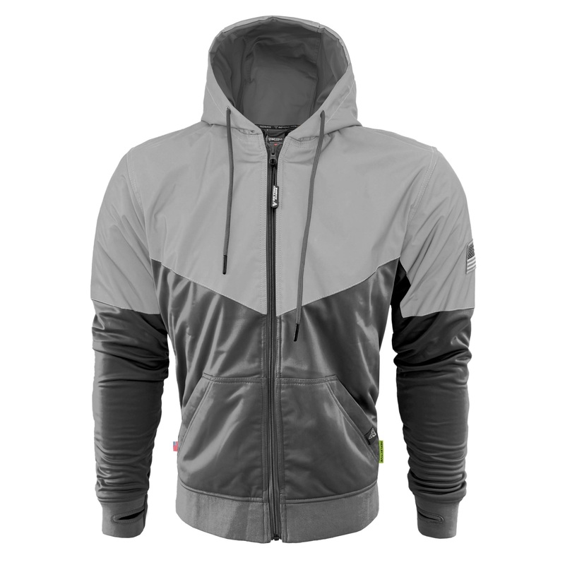 Ultra Reflective Hoodie Dark Grey Eclipse with Pads